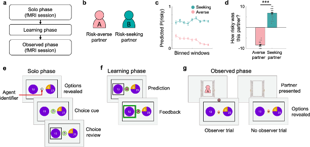 Representative figure for Policy shaping based on the learned preferences of others accounts for risky decision-making under social observation
